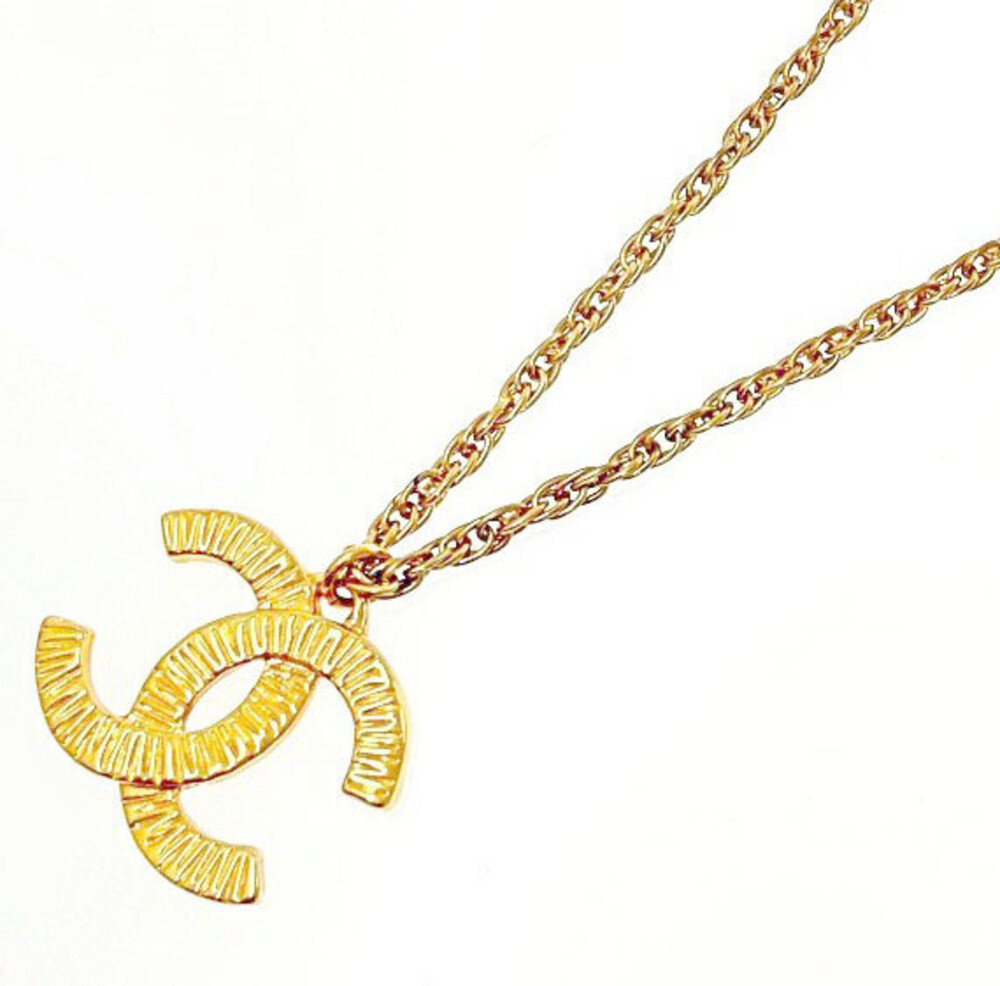 Chanel Cc Logo Pendant Necklace 17' #355025C71B